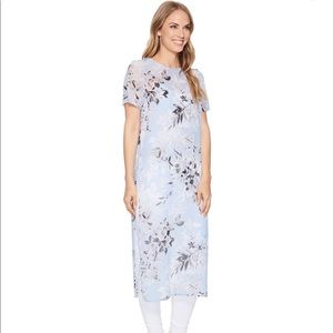 Calvin Klein Long Floral-Print Tunic Top